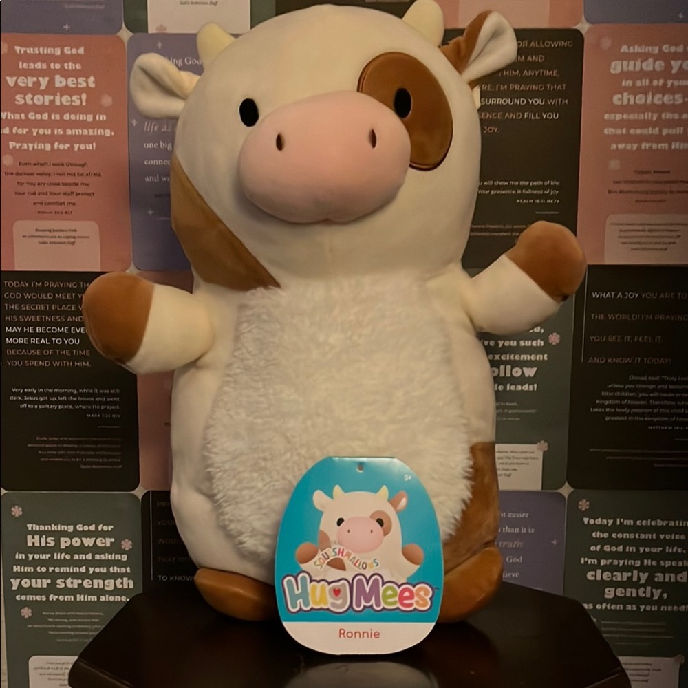 Hugmee Ronnie Cow Squishmallow!